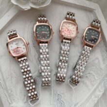 ساعت مچی زنانه تیسوت صفحه مربعی نگین دار TISSOT