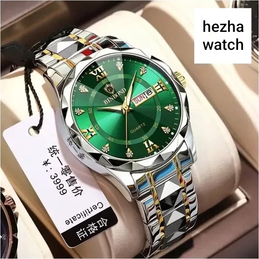 ساعت مچی مردانه بین باند ضد آب قاب الماسی لوکس