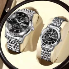 ست ساعت مچی زنانه و مردانه ضد آب بین باند BIN BOND خاص