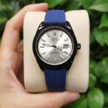 ساعت مچی مردانه بند رابر رولکس ROLEX ضدآب و صفحه شب نما