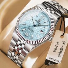 ساعت مچی مردانه استیل صفحه زنبوری ضد آب بین باند BIN BOND