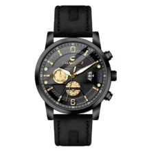 ساعت مچی مردانه بند چرمی چاکسیگو دژاوو CHAXIGO ضد آب